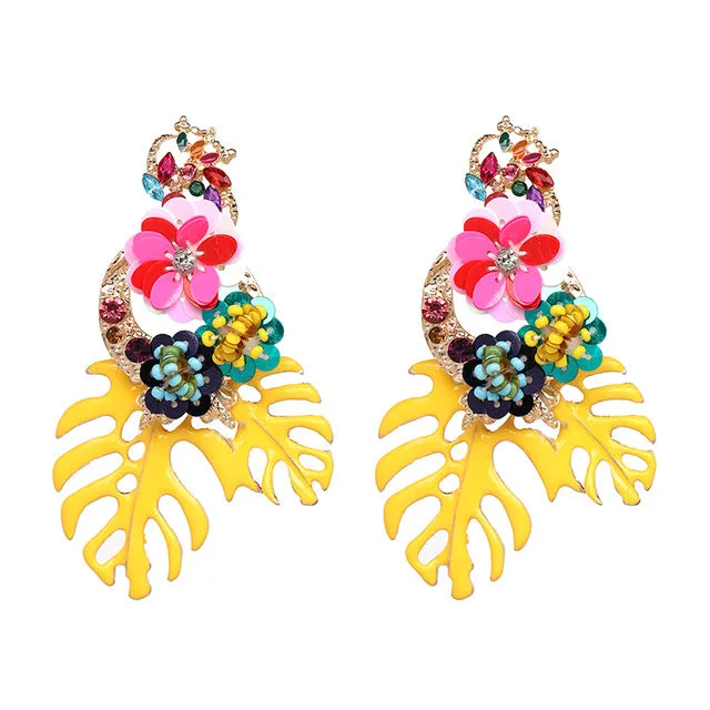 Leaves Dangle Earrings