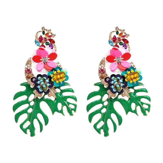 Leaves Dangle Earrings