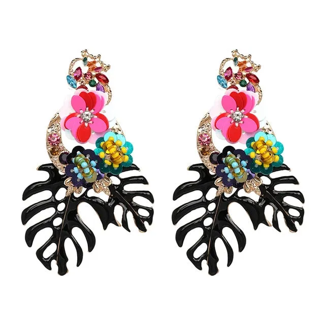 Leaves Dangle Earrings