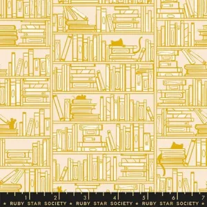 Library in Goldenrod - Reading Nook by Sarah Watts - RSS