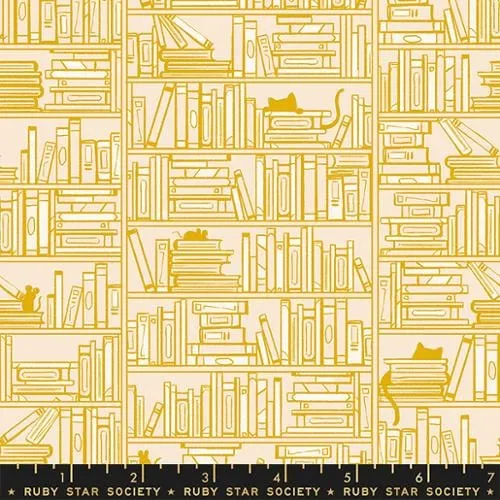 Library in Goldenrod - Reading Nook by Sarah Watts - RSS