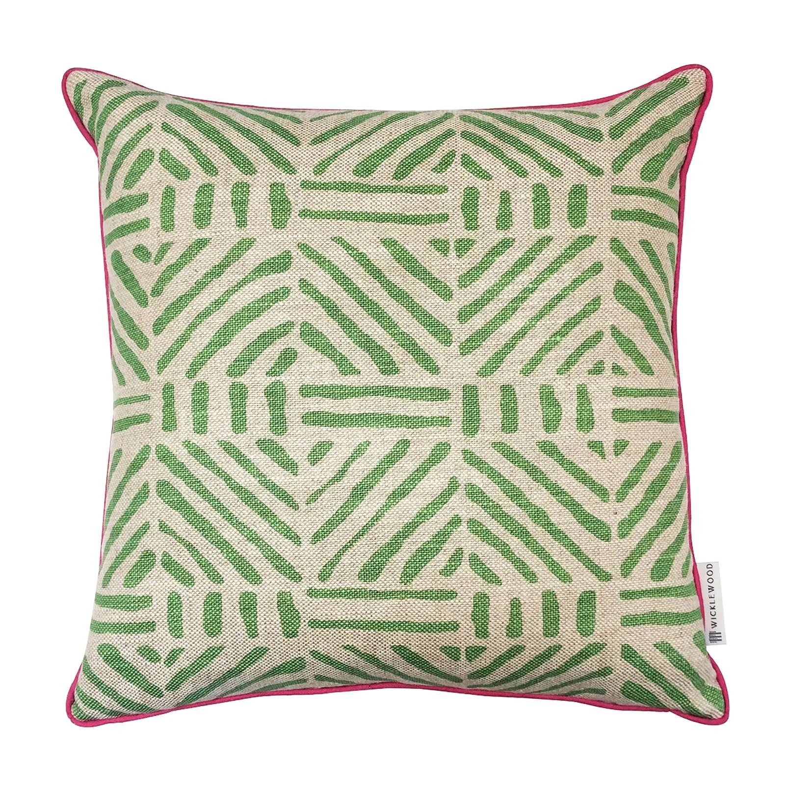 Linwood Lime Square Cushion