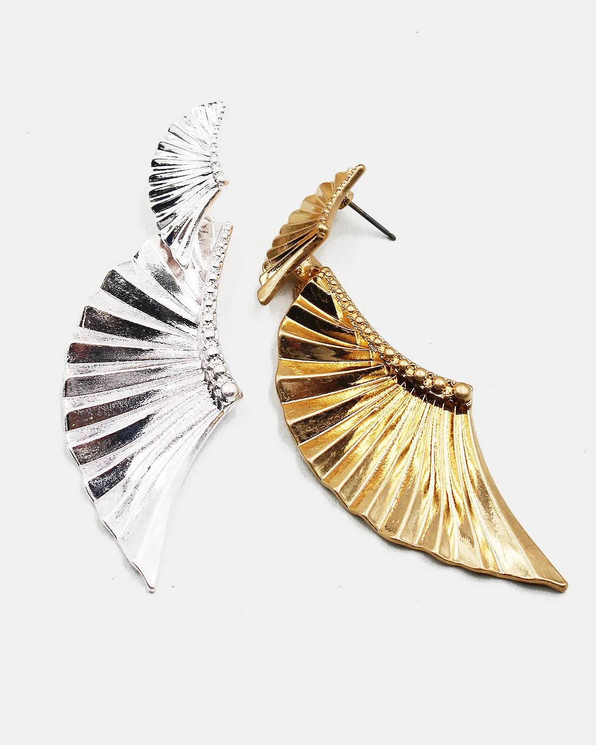 Metal Wing Dangle Earrings