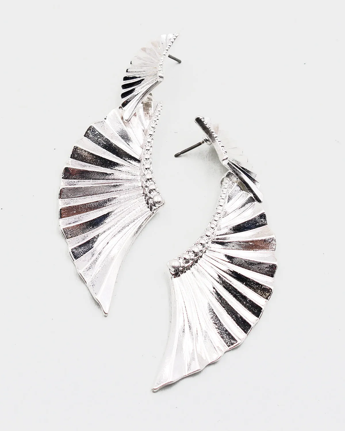 Metal Wing Dangle Earrings