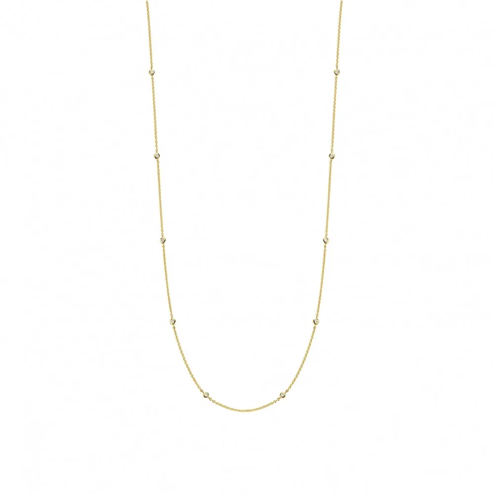 Milano CZ Necklace - Gold - 3978ZY/90