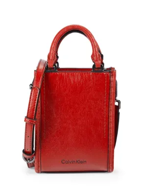 Moon Calvin Klein Crossbody Bag in Ruby Red