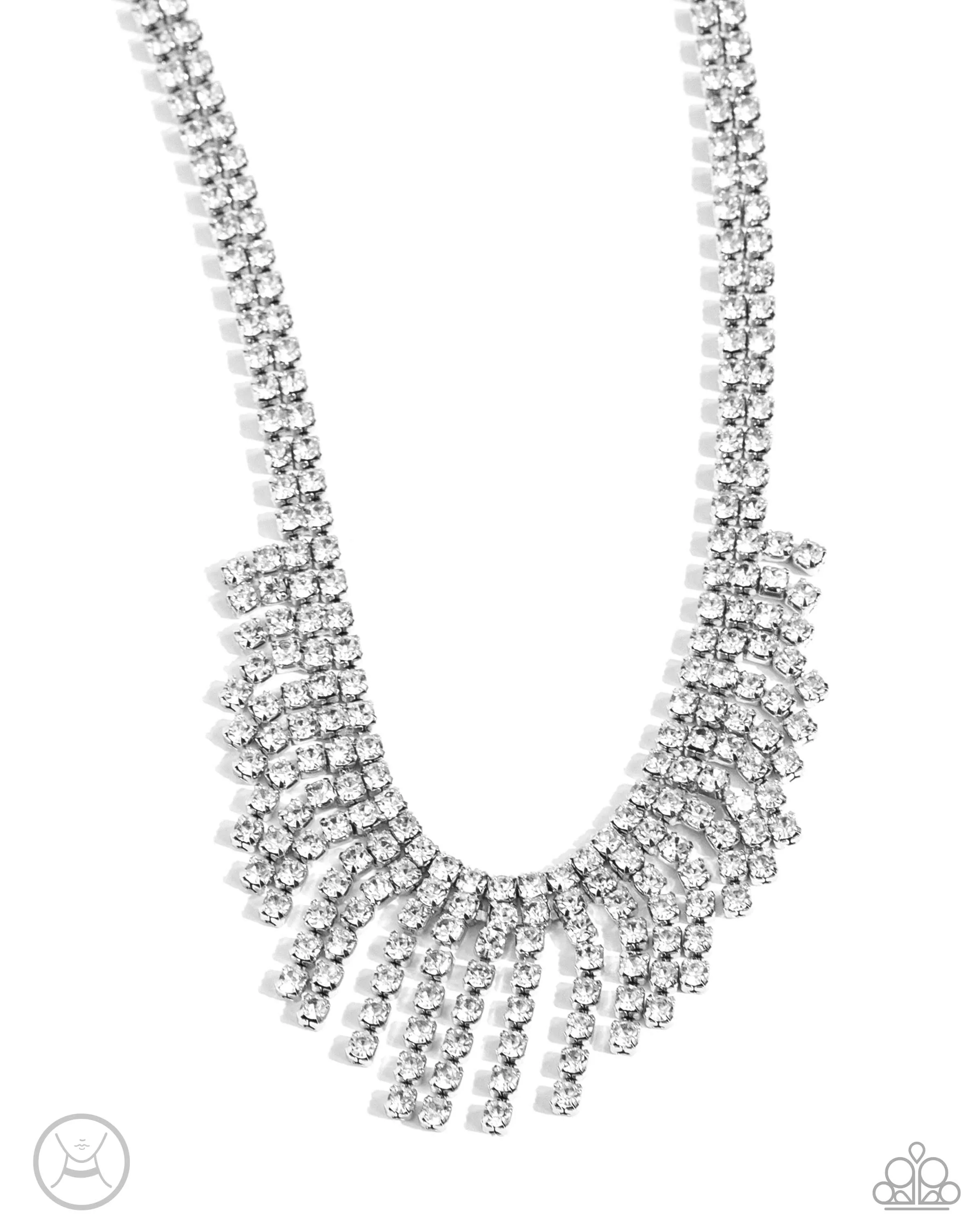 Necklace Daring Decadence - White