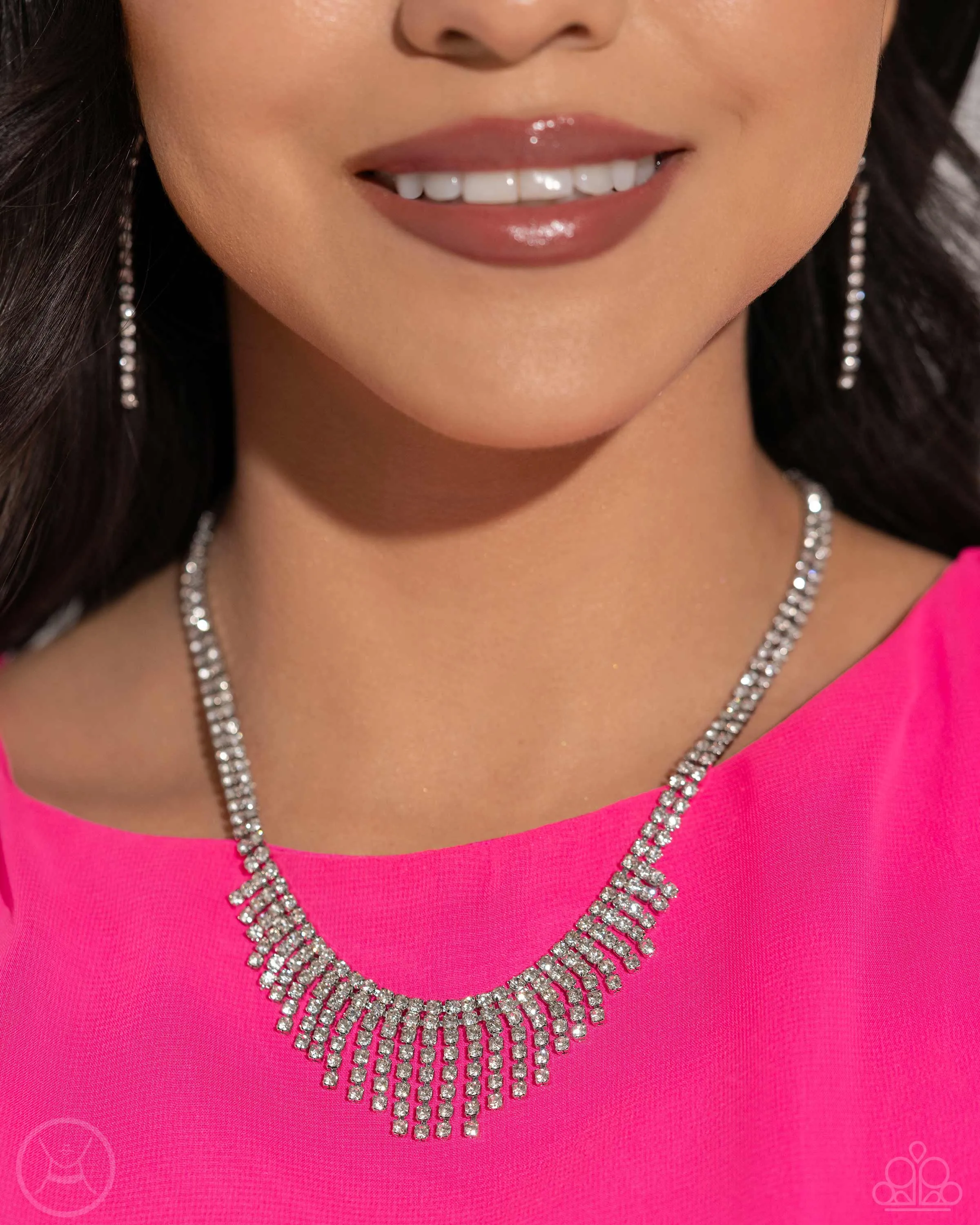 Necklace Daring Decadence - White