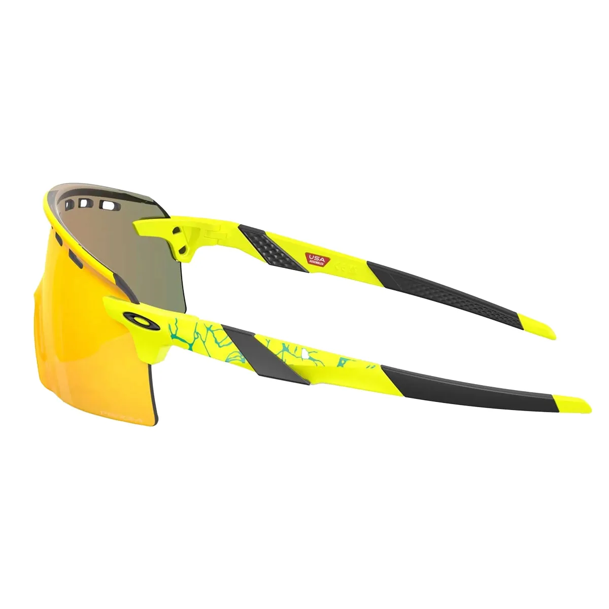 OAKLEY Encoder Strike Vented Eyewear Inner Spark - Matte Tennis Ball Yellow Prizm Ruby