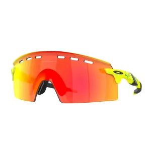 OAKLEY Encoder Strike Vented Eyewear Inner Spark - Matte Tennis Ball Yellow Prizm Ruby