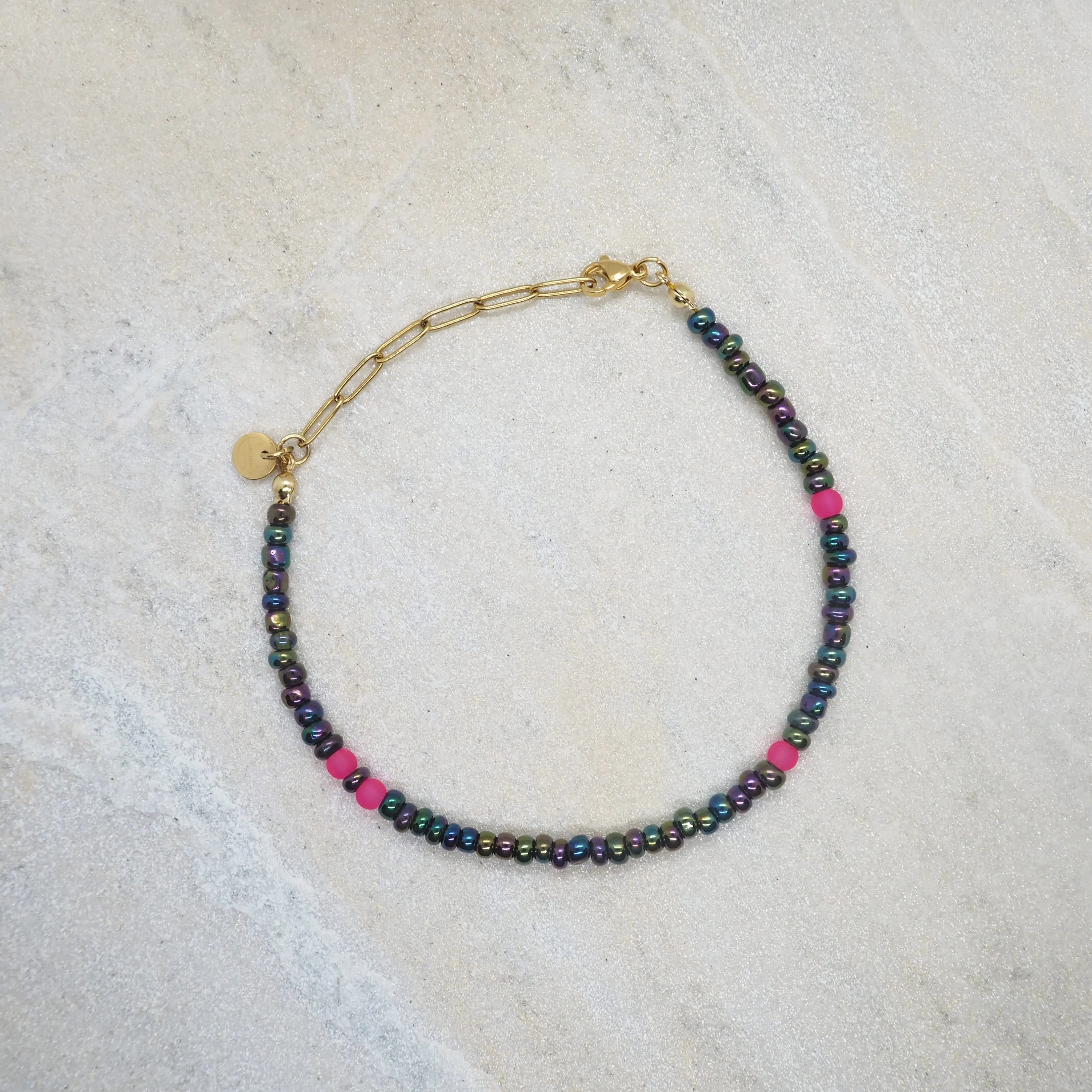 PINK PLANET ANKLET