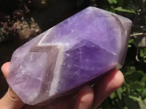 Polished Amethyst Points With Smokey Patterns x 2 From Madagascar