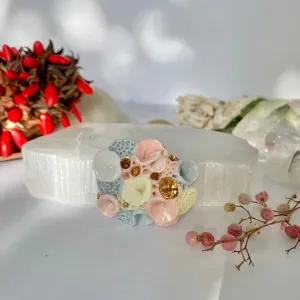 Porcelain ‘rock coral’ brooch