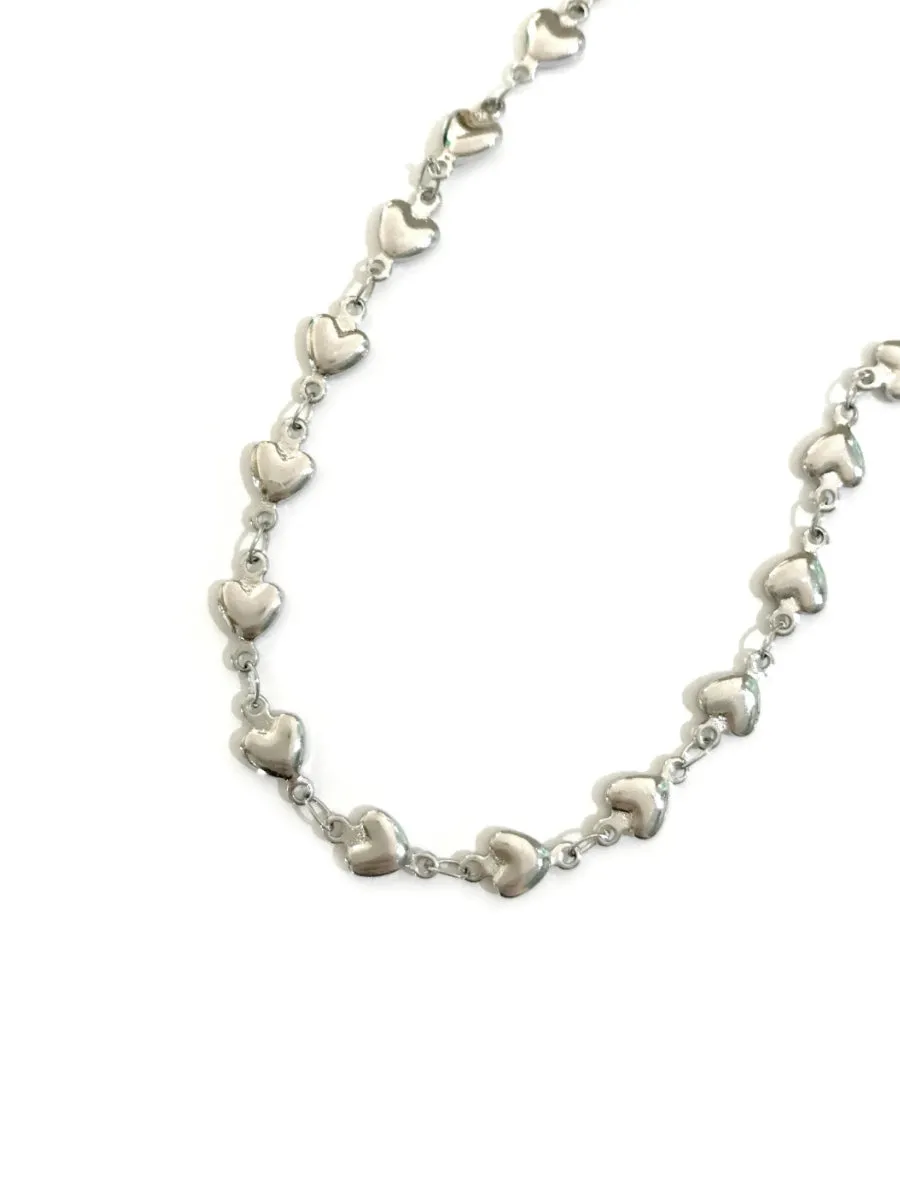 Puffed Hearts Anklet