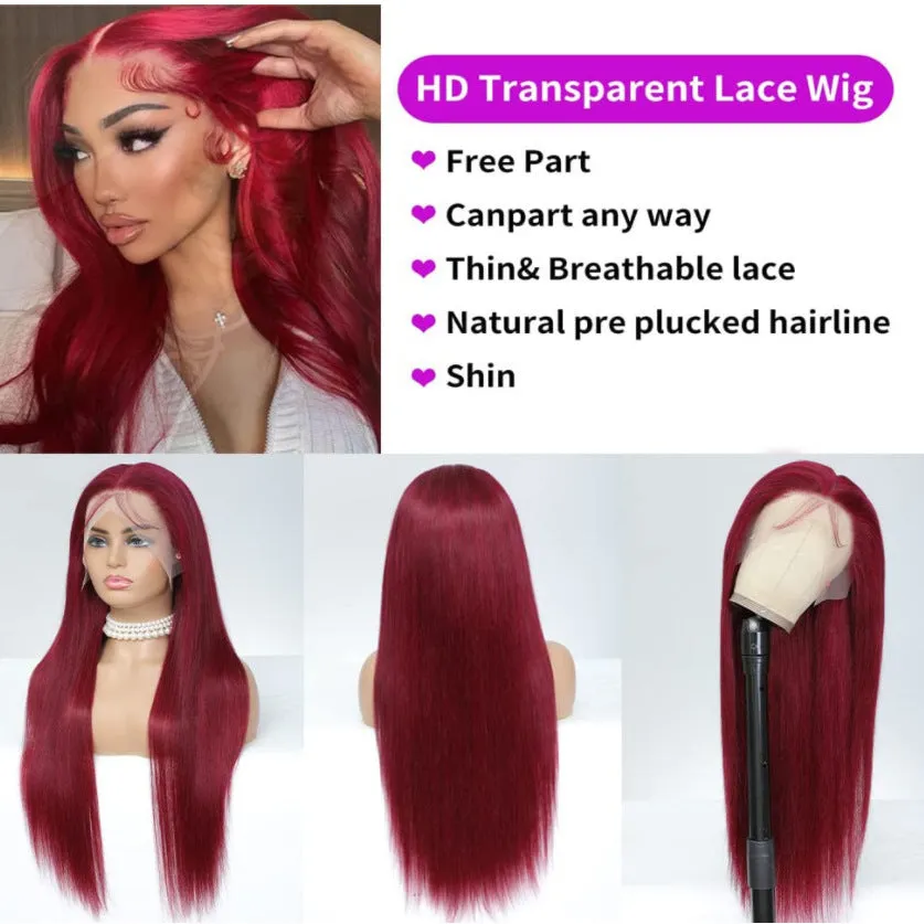 "Ruby"  13x4 100% Human hair wigs