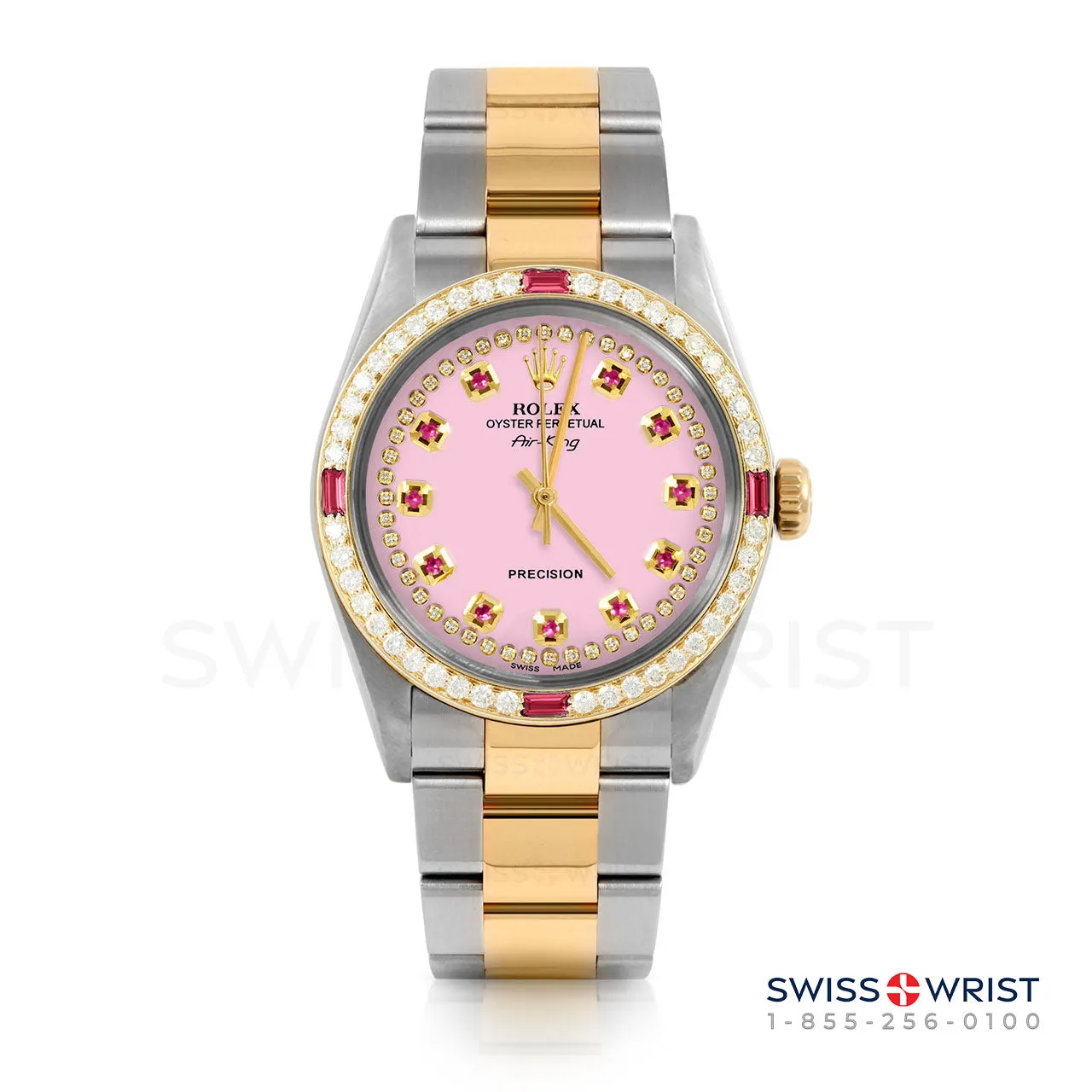 Rolex Air King 34mm | 5500-TT-PNK-STRR-4RBY-OYS