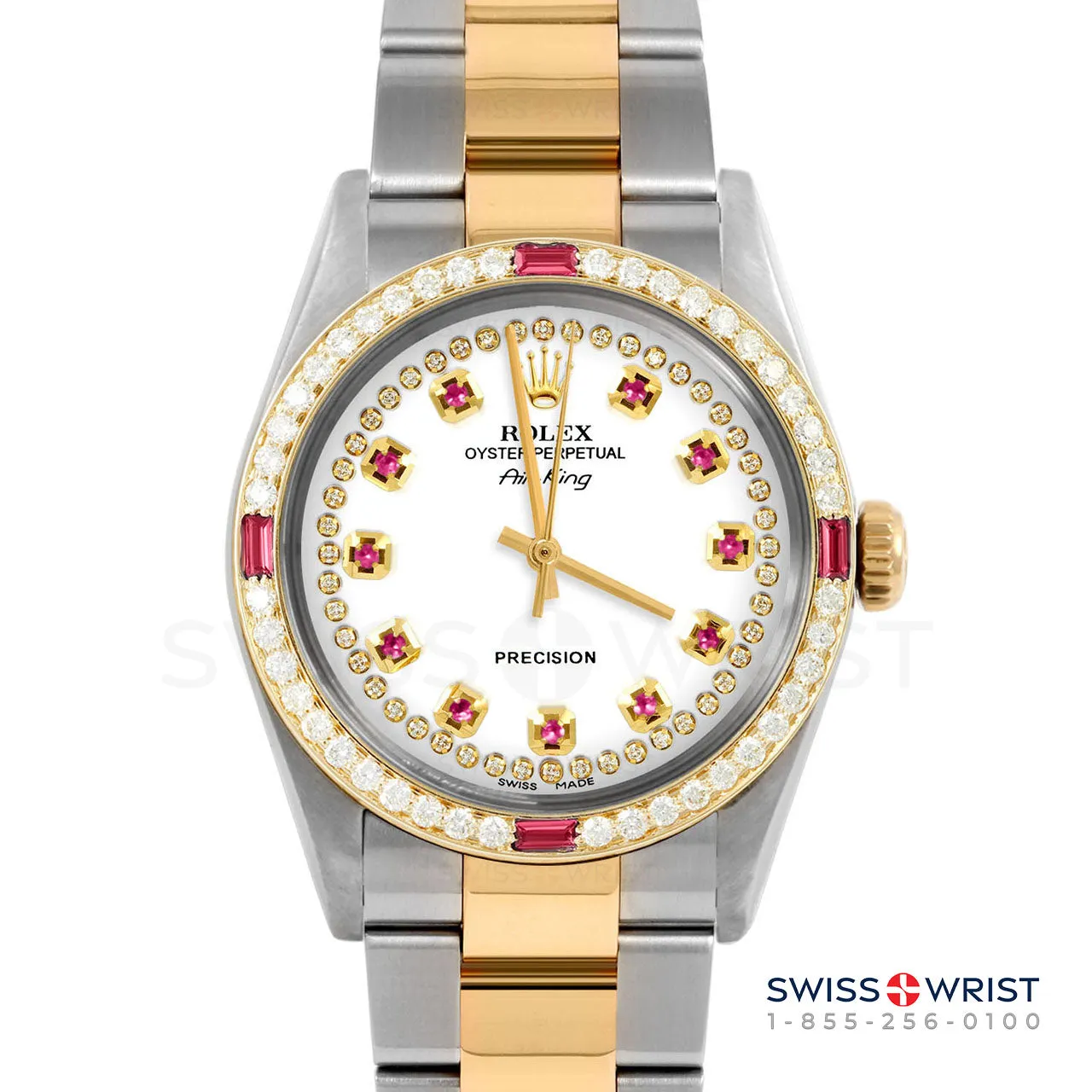 Rolex Air King 34mm | 5500-TT-WHT-STRR-4RBY-OYS
