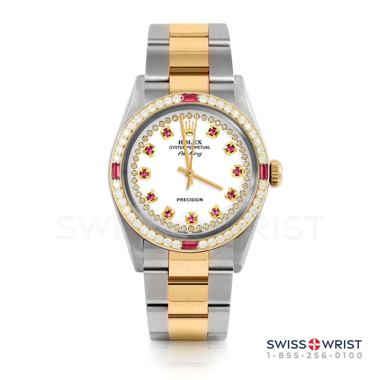 Rolex Air King 34mm | 5500-TT-WHT-STRR-4RBY-OYS