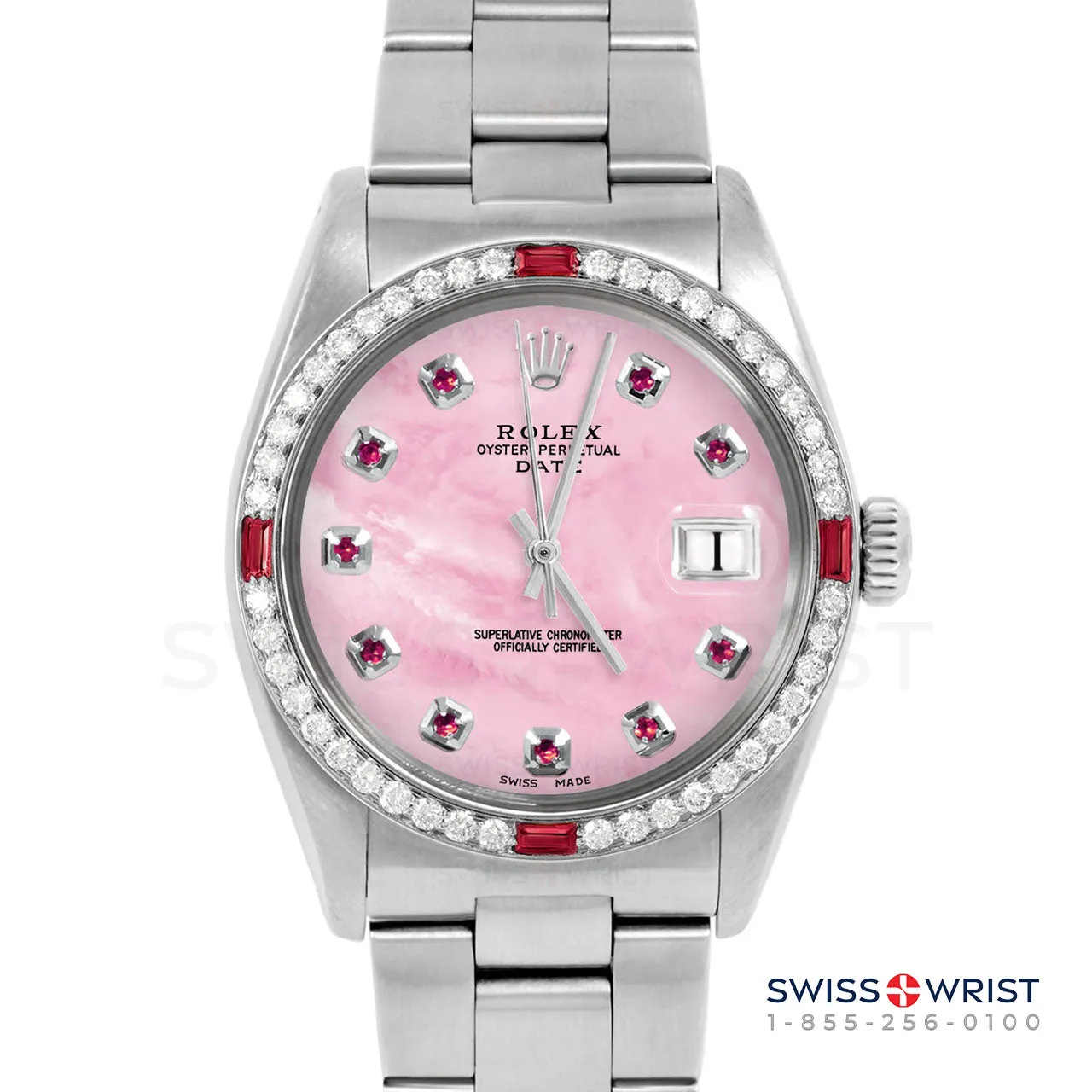 Rolex Date 34mm | 1500-SS-PMOP-RBY-AM-4RBY-OYS