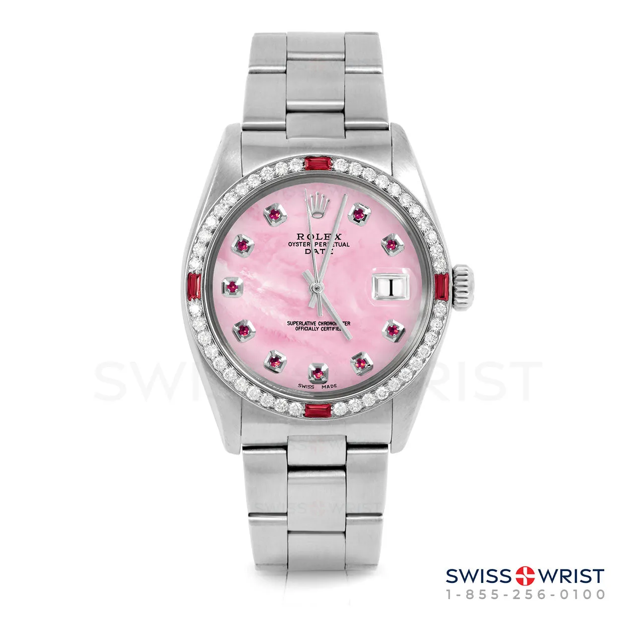 Rolex Date 34mm | 1500-SS-PMOP-RBY-AM-4RBY-OYS