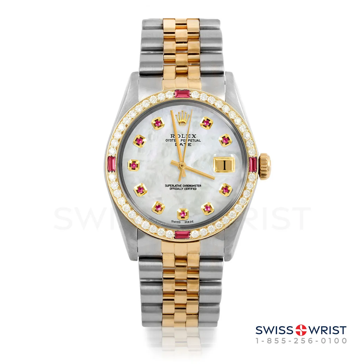Rolex Date 34mm | 1500-TT-WMOP-RBY-AM-4RBY-JBL
