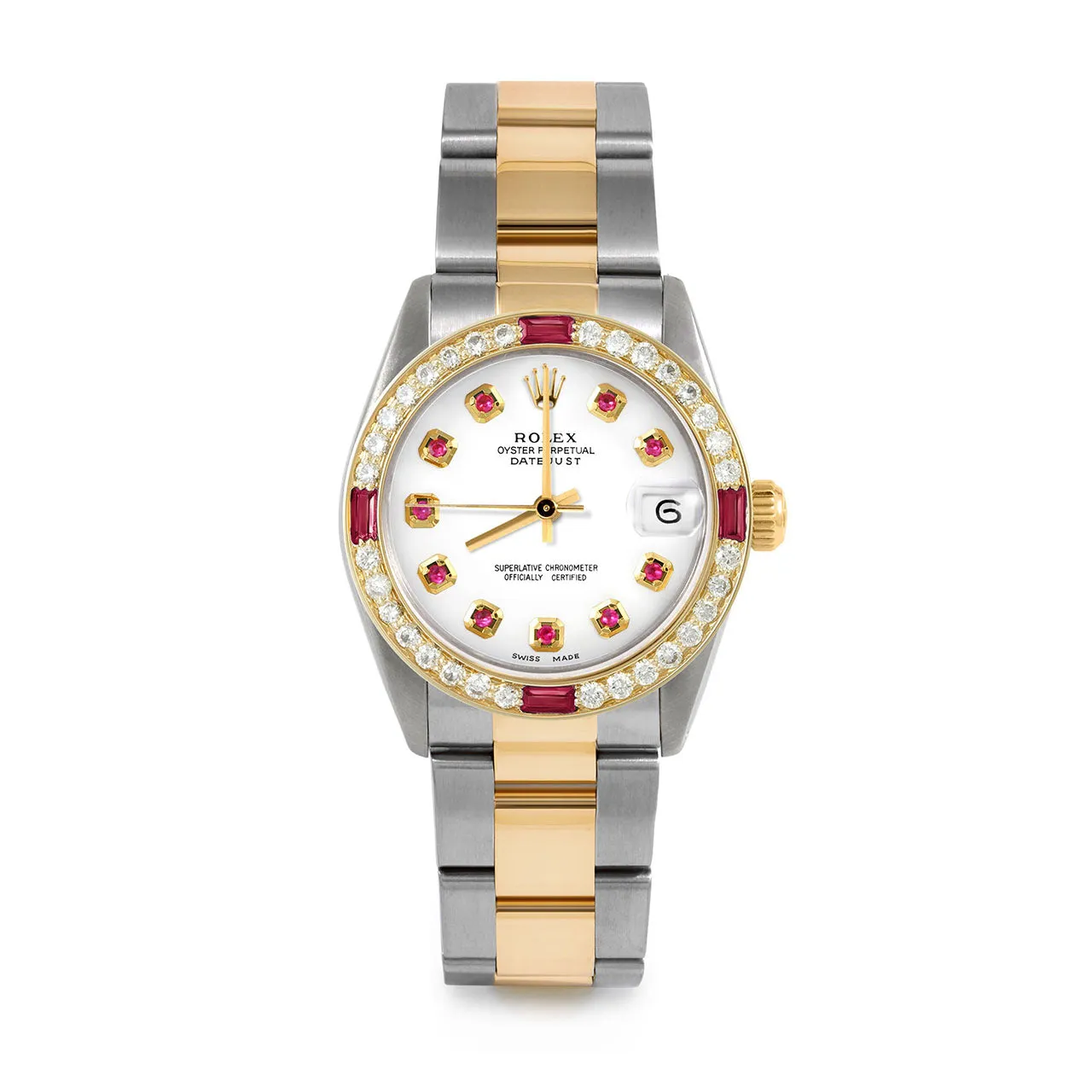 Rolex Datejust 31mm | 68273-WHT-RBY-AM-4RBY-OYS