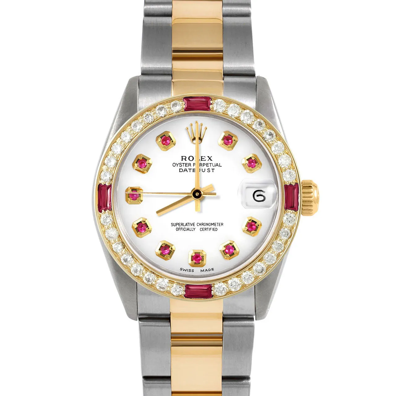 Rolex Datejust 31mm | 68273-WHT-RBY-AM-4RBY-OYS