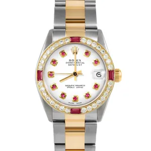 Rolex Datejust 31mm | 68273-WHT-RBY-AM-4RBY-OYS