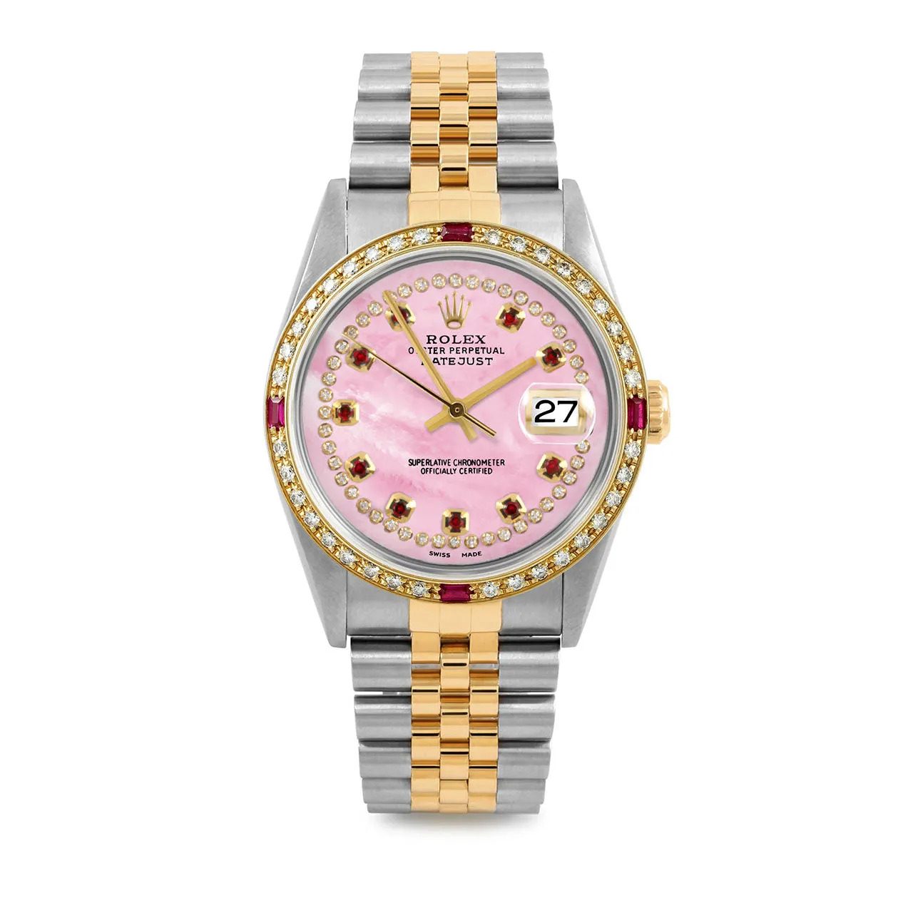 Rolex Datejust 36mm | 16233-PMOP-STRR-4RBY-JBL