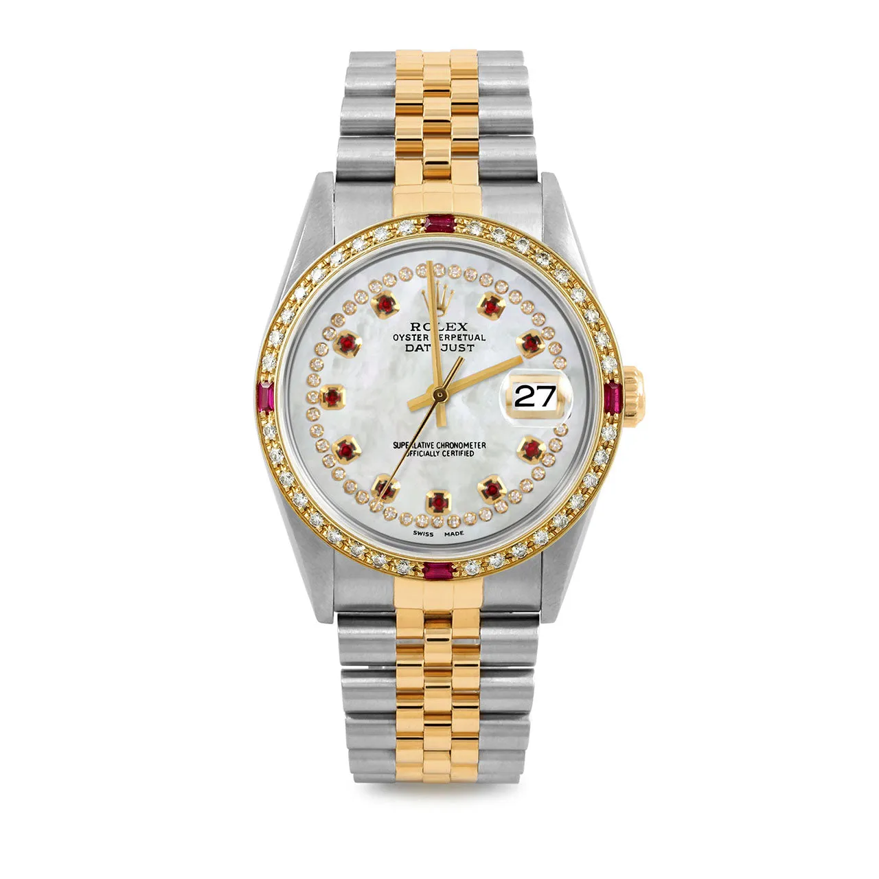 Rolex Datejust 36mm | 16233-WMOP-STRR-4RBY-JBL
