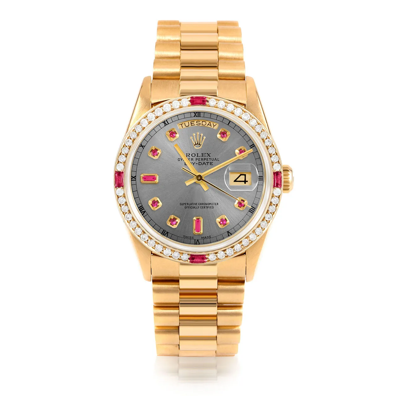 Rolex Day-Date 36mm | 18238-SLT-RBY-AM-4RBY-PRS