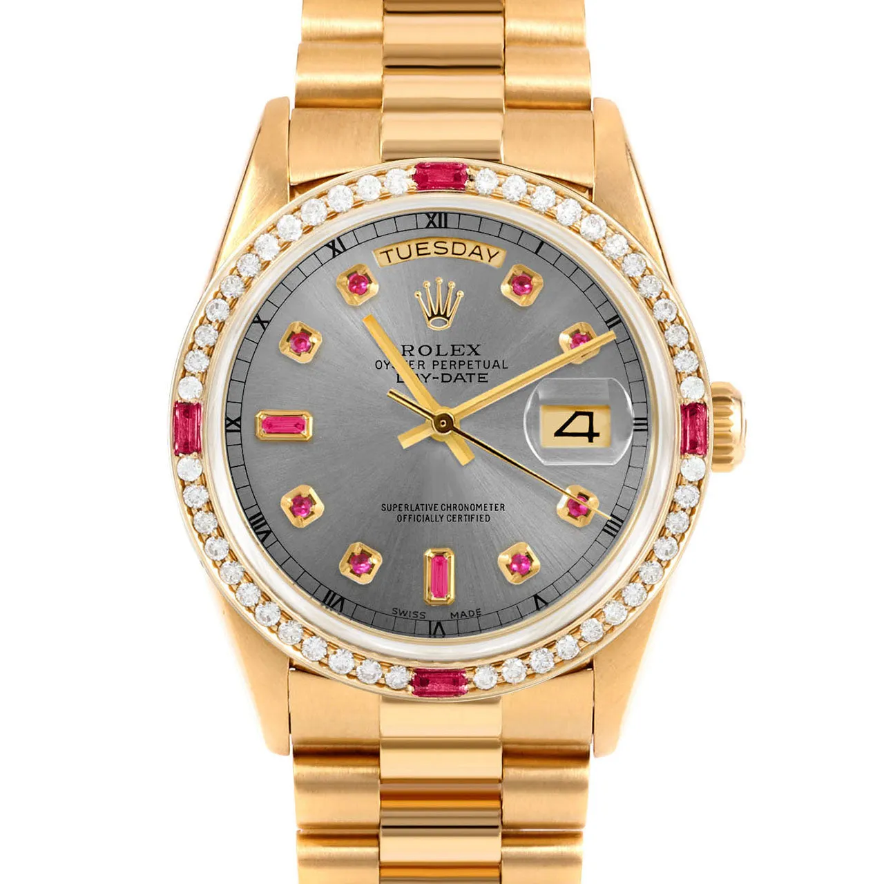 Rolex Day-Date 36mm | 18238-SLT-RBY-AM-4RBY-PRS