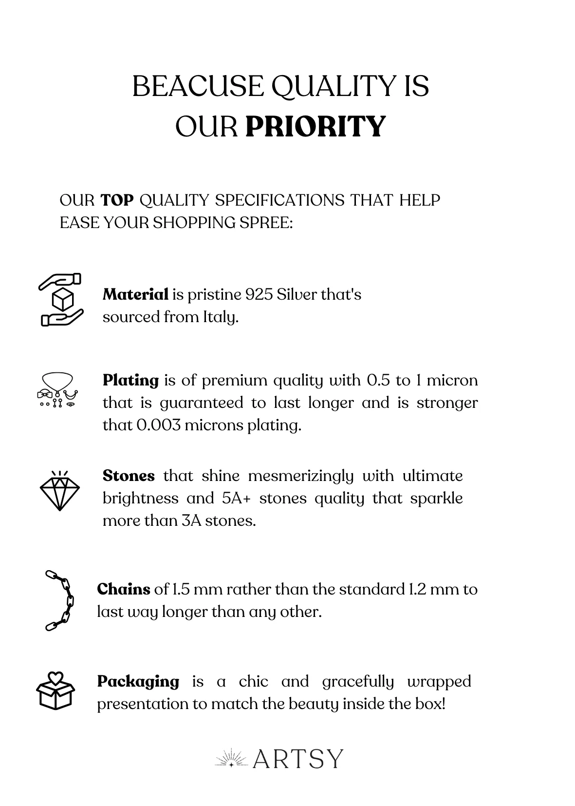 Round Zircon Statement Band