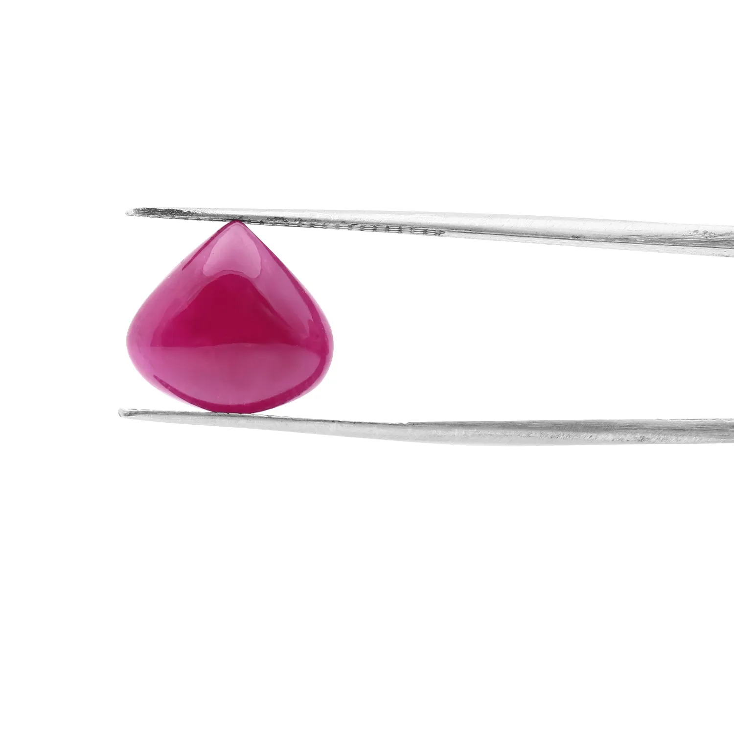 Ruby 11.6X12.5 MM Pear Heart Cab 7.35 Cts.