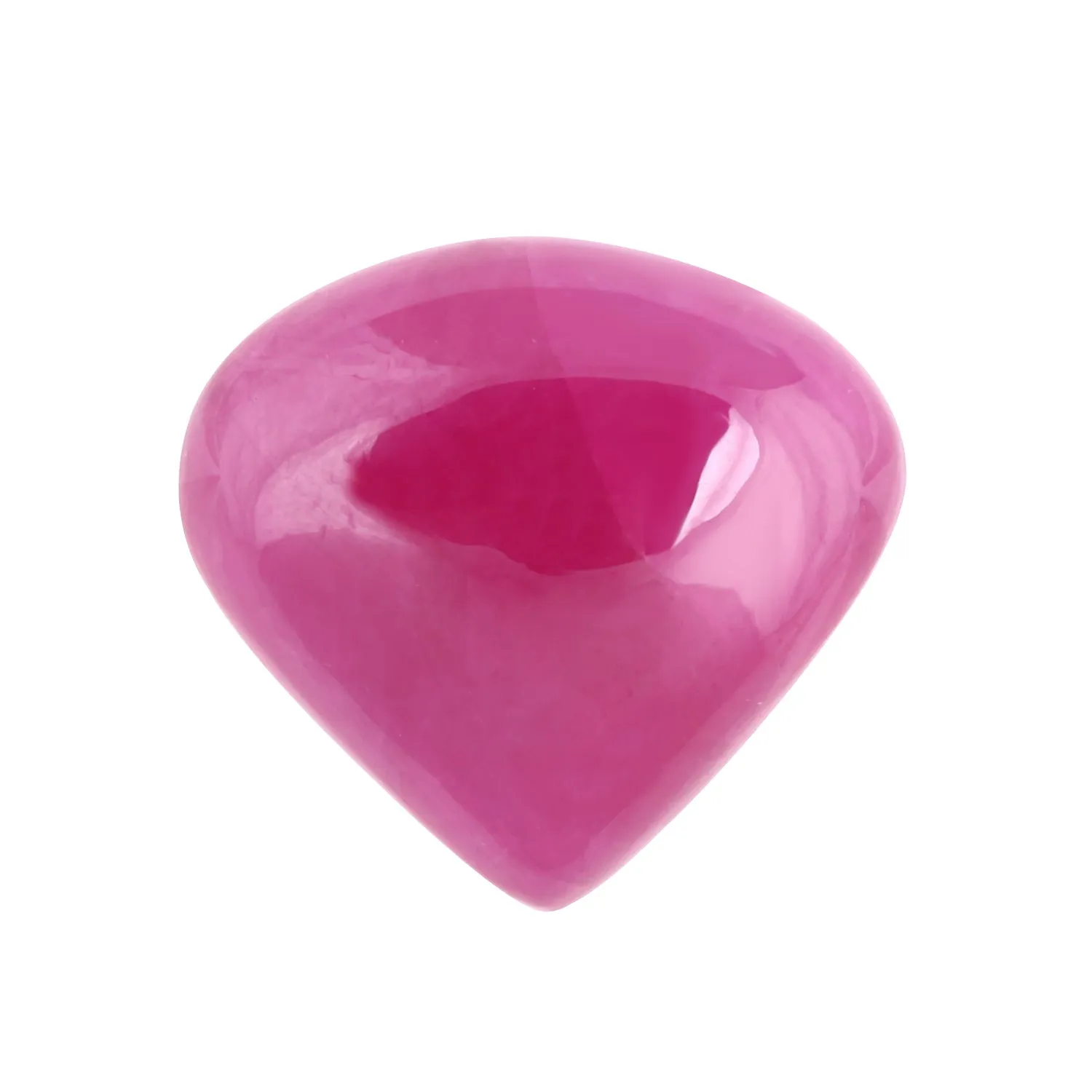 Ruby 11.6X12.5 MM Pear Heart Cab 7.35 Cts.