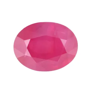 Ruby 9.52X7.36 MM Cut Oval 3.03 Cts.