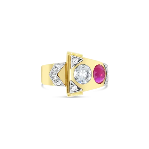 Ruby & Diamond Estate Ring