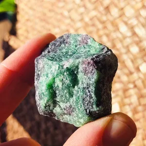 Ruby In Zoisite Rough Natural Stone