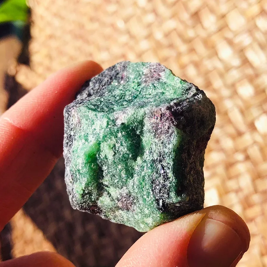 Ruby In Zoisite Rough Natural Stone