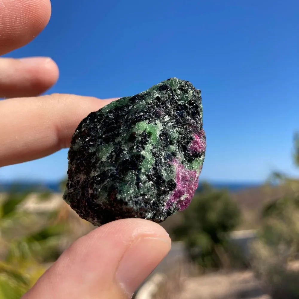 Ruby In Zoisite Rough Natural Stone
