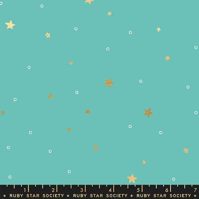 Ruby Star Society - Birthday - 1/2 Yard Quilting Cotton - Birthday Turquoise RS2049 13M - Designed by Sarah Watts