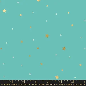 Ruby Star Society - Birthday - 1/2 Yard Quilting Cotton - Birthday Turquoise RS2049 13M - Designed by Sarah Watts