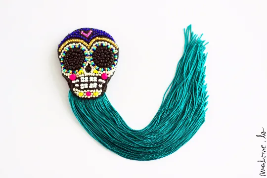 Small Sugarskull   fringe