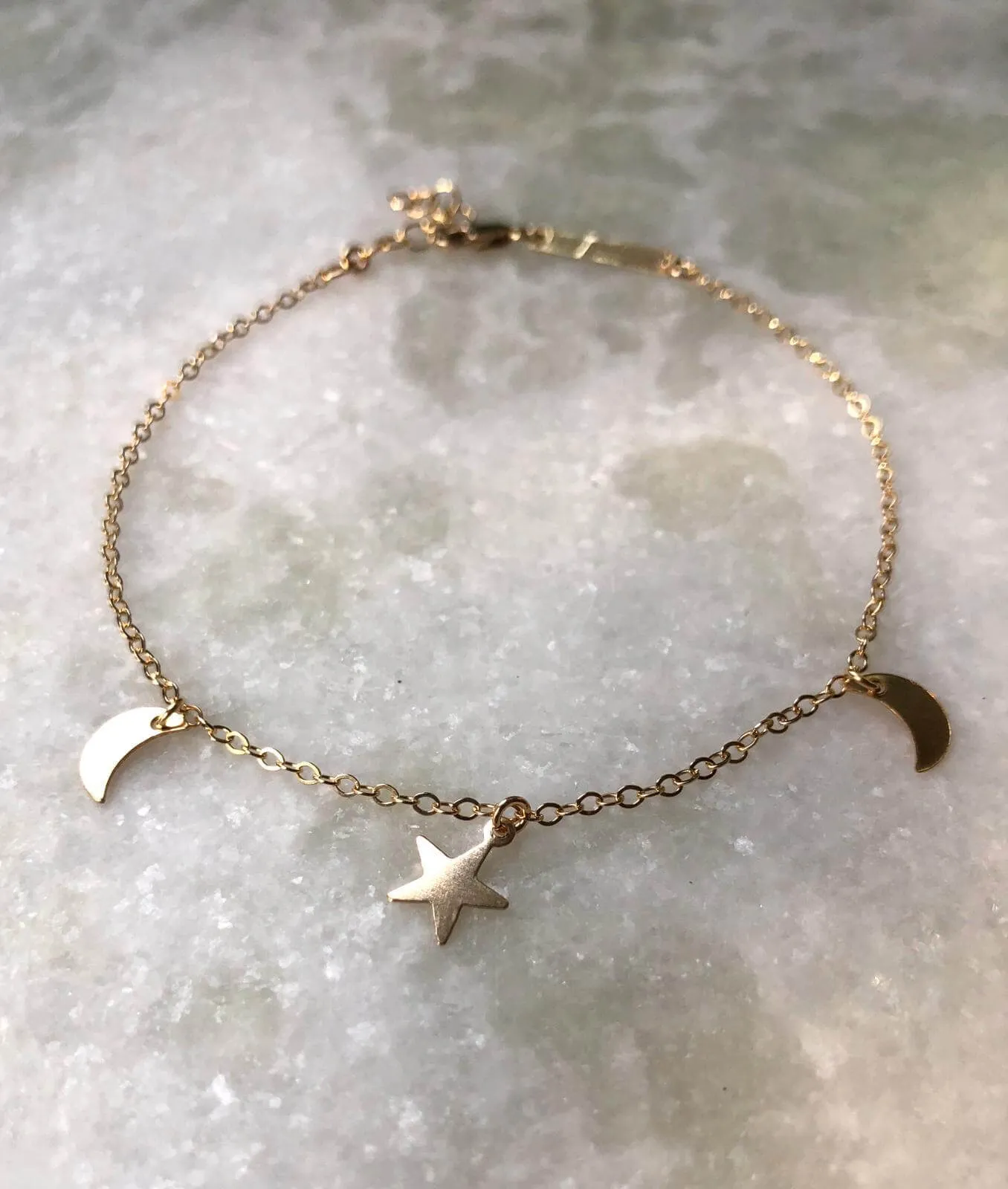 Star & Moon Anklet