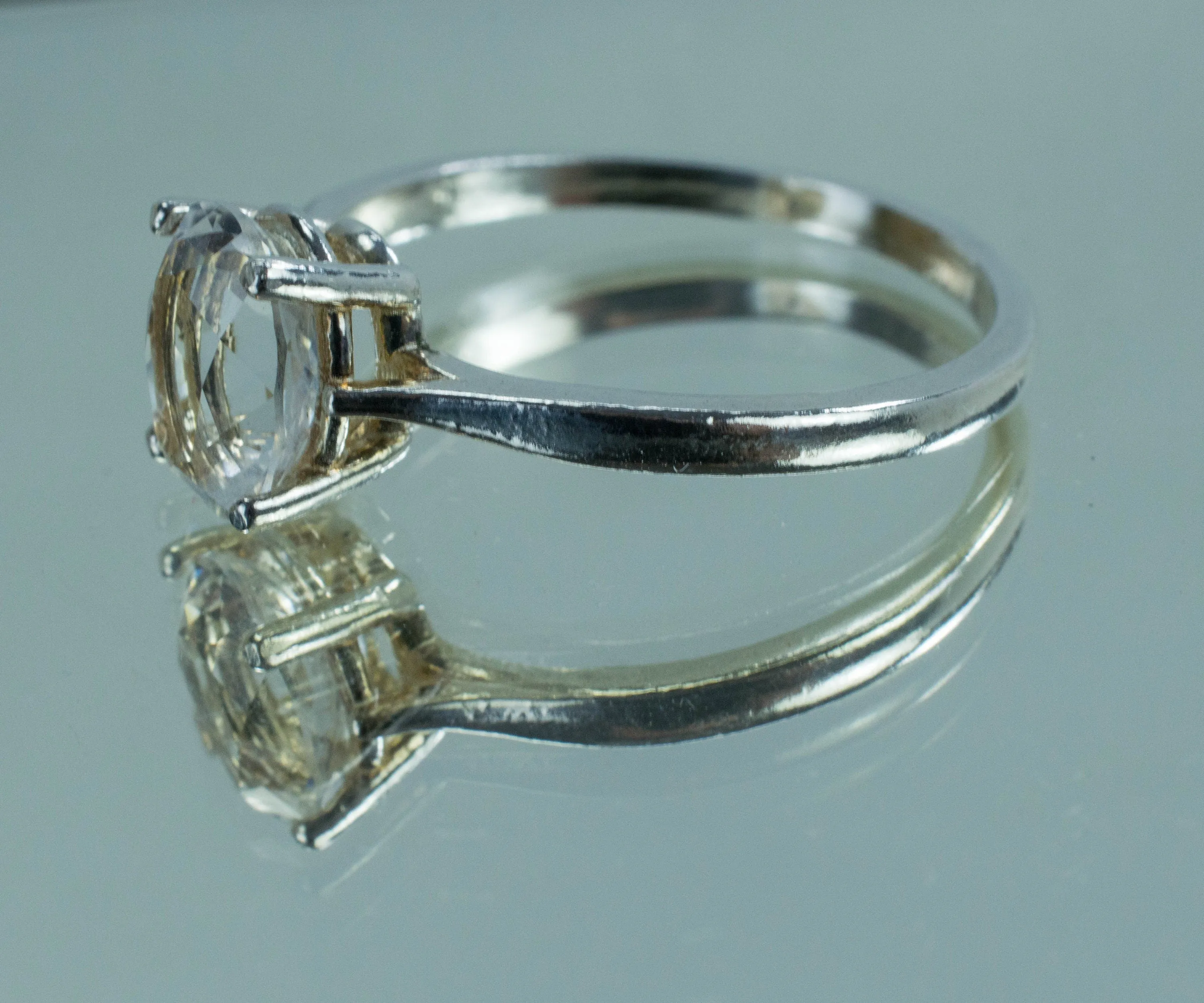 Tanzanian Quartz Ring, Natural Untreated Mondo Quartz