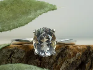 Tanzanian Quartz Ring, Natural Untreated Mondo Quartz