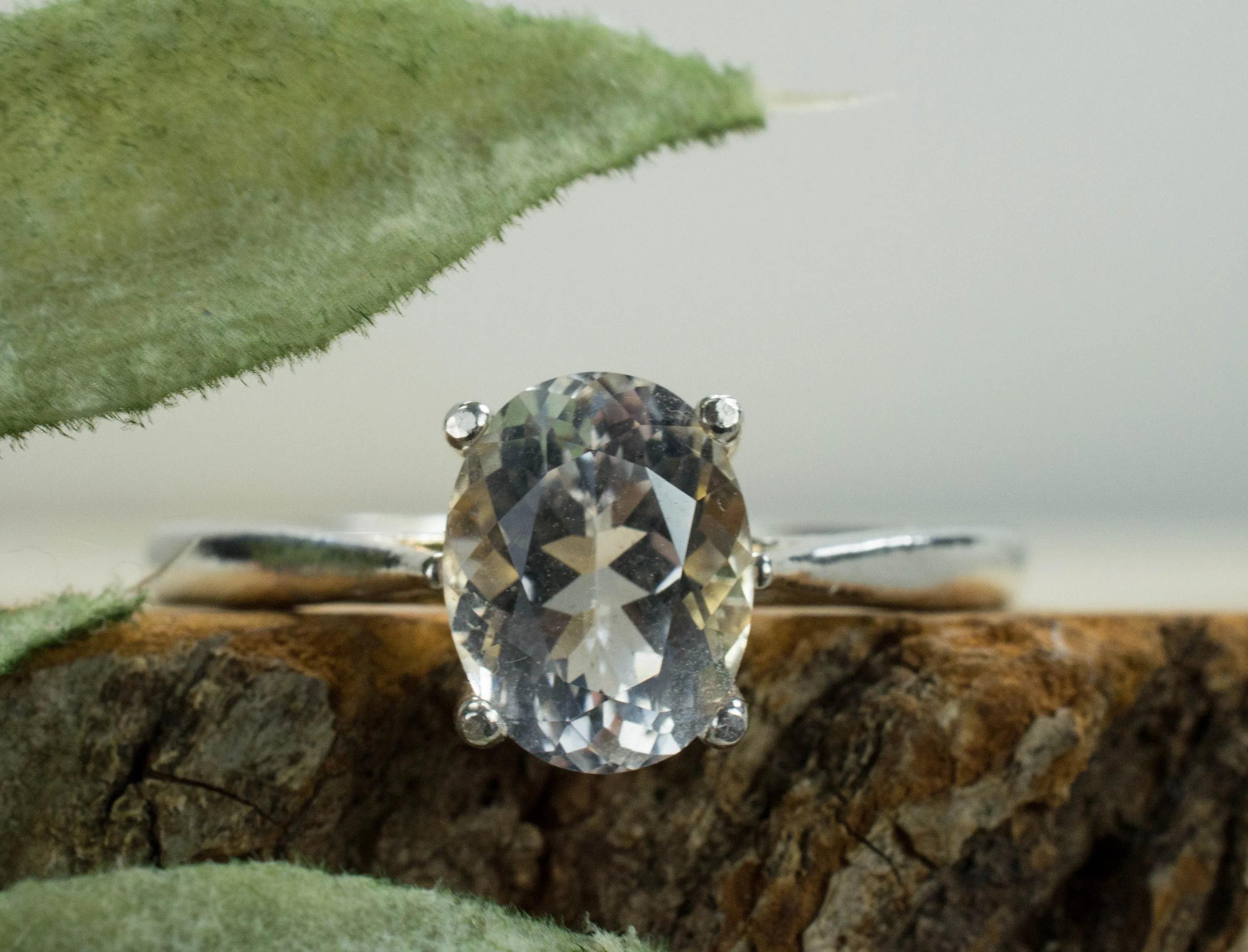 Tanzanian Quartz Ring, Natural Untreated Mondo Quartz