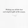 The Best and Simplest Gifts Packaged Christmas Cards, Set of 5