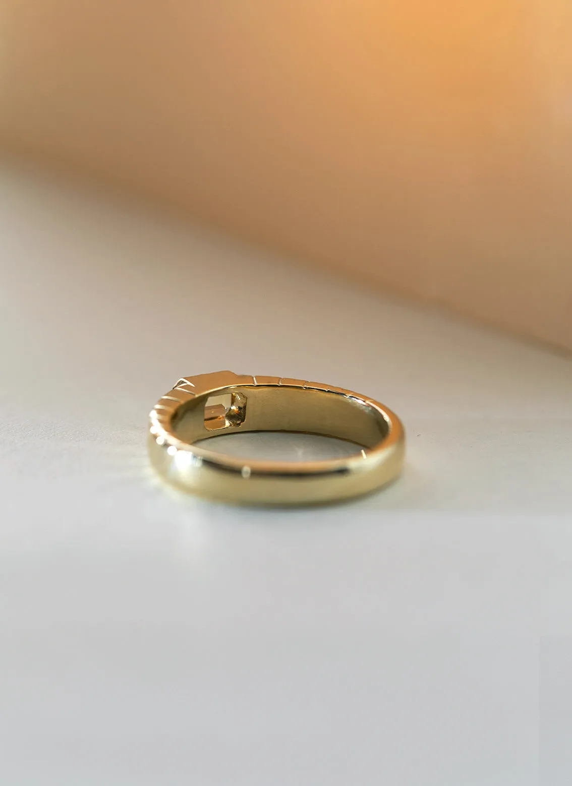 The gent bruce citrine ring 14k gold