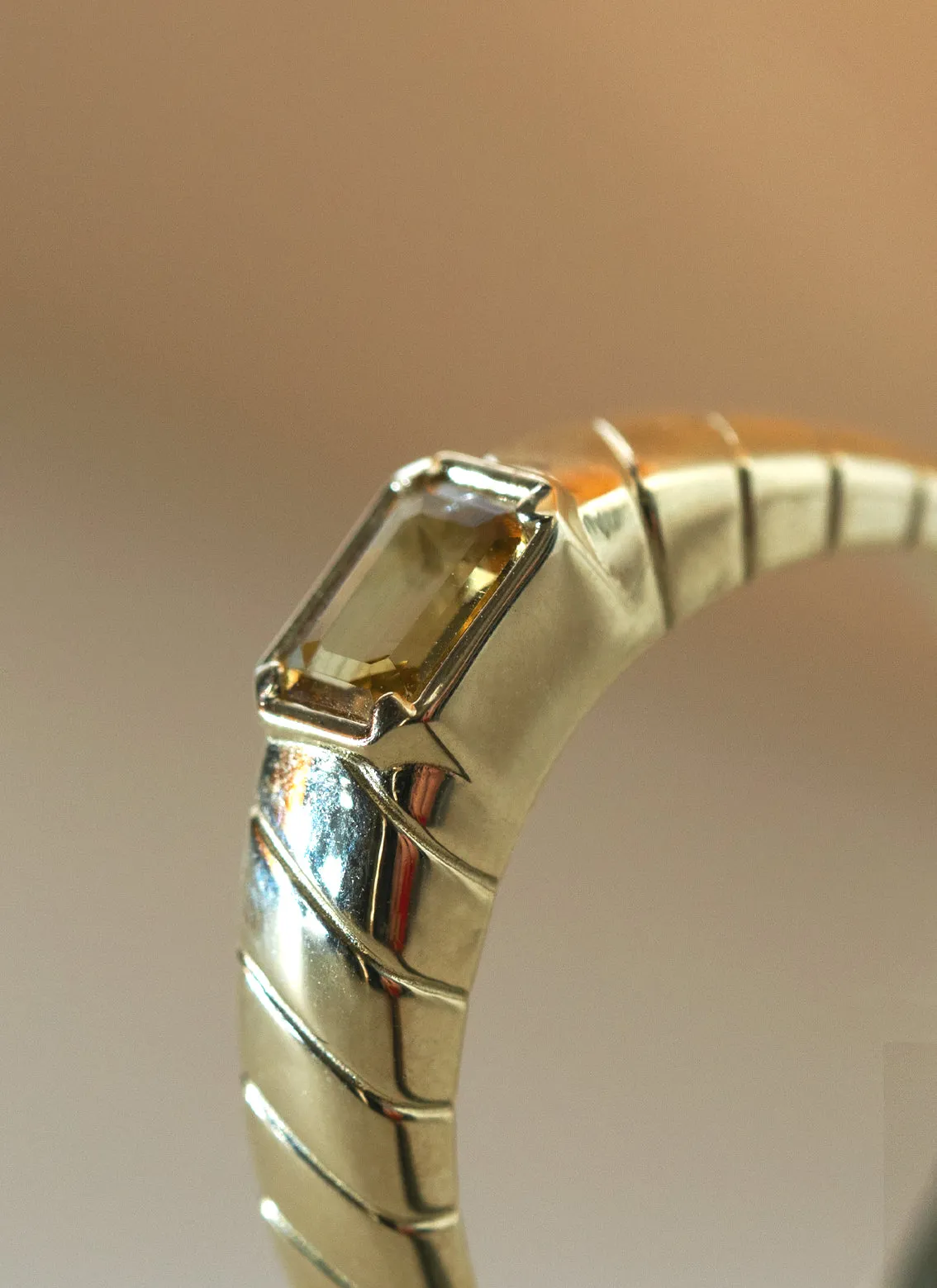 The gent bruce citrine ring 14k gold